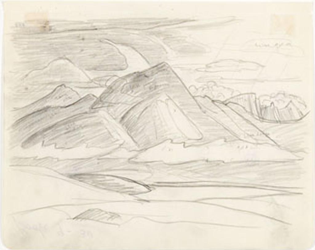Lawren Stewart Harris (1885-1970) - Rocky Mountain Drawing 9 - 30