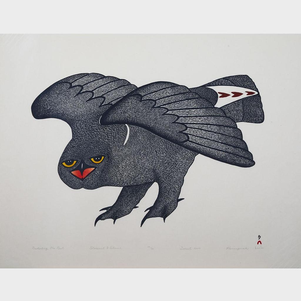 Kananginak Pootoogook (1935-2010) - Protecting The Nest