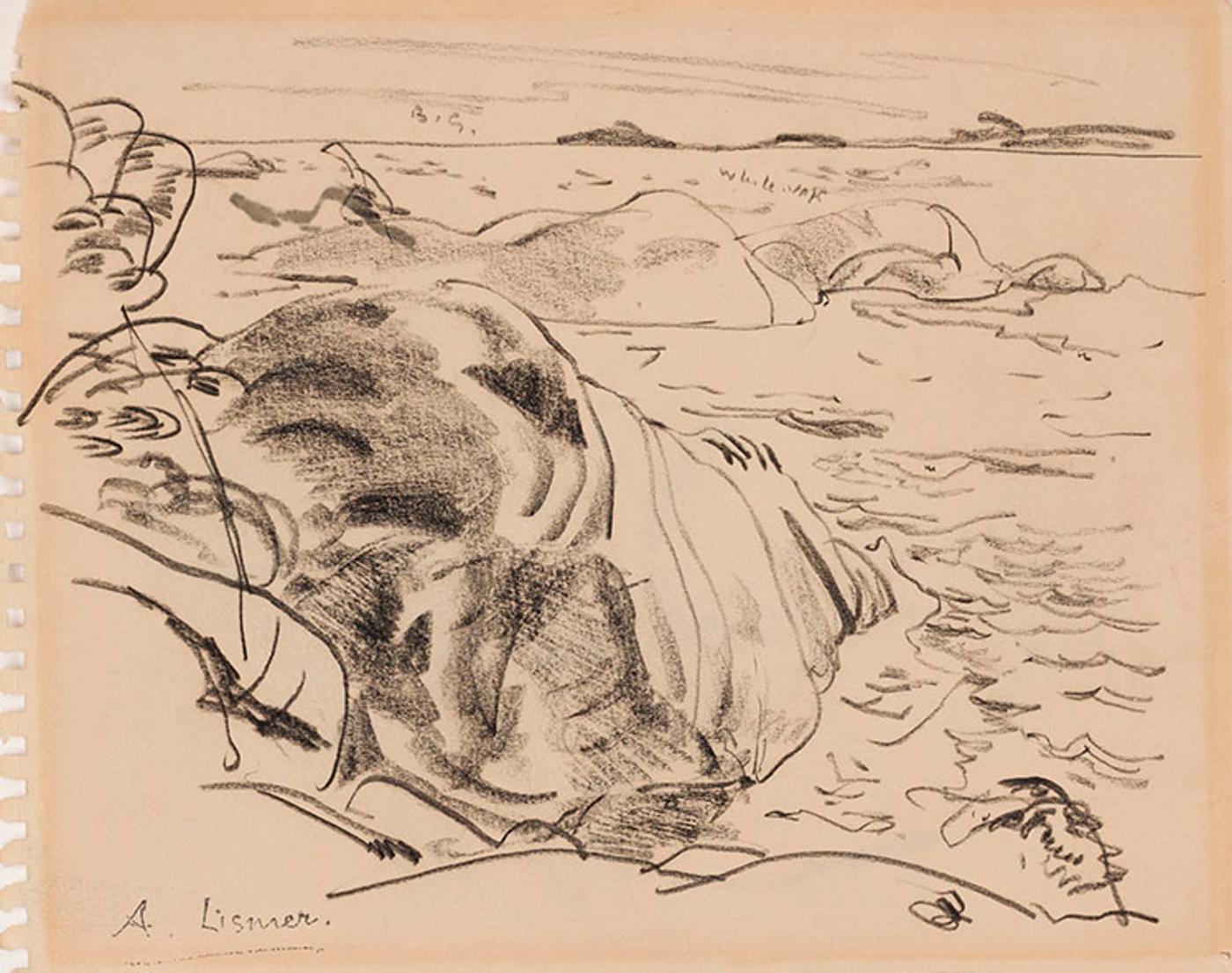 Arthur Lismer (1885-1969) - Landscape (Georgian Bay)