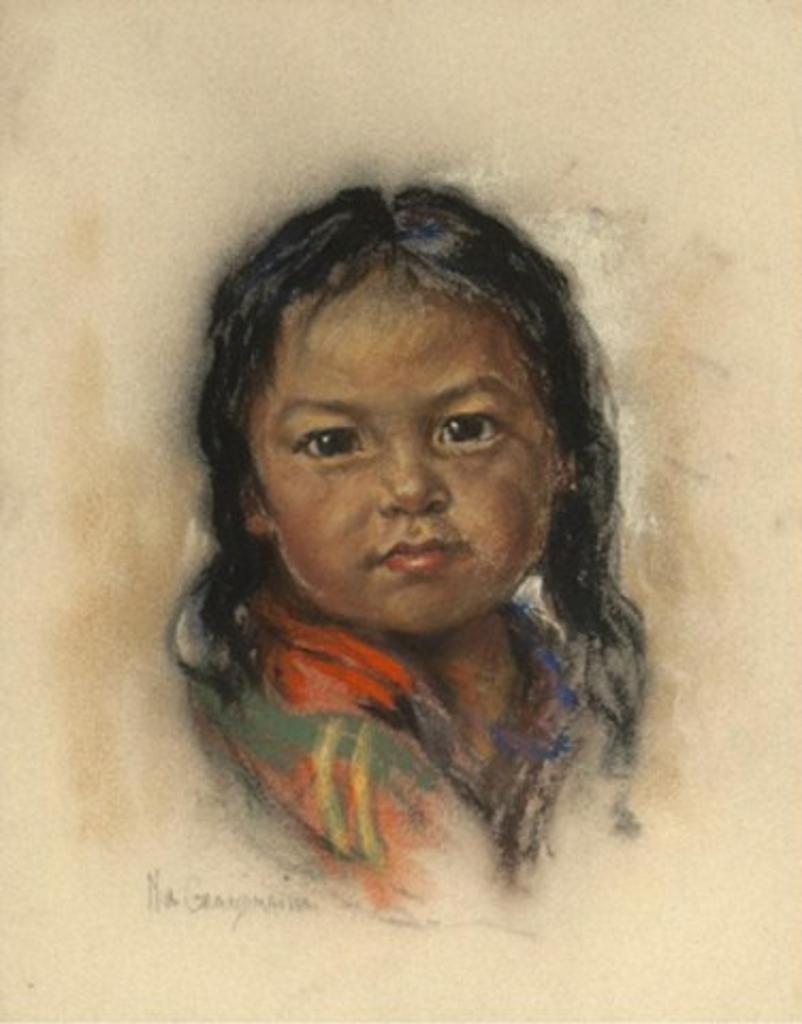 Nicholas (Nickola) de Grandmaison (1892-1978) - Portrait Of An Indian Girl