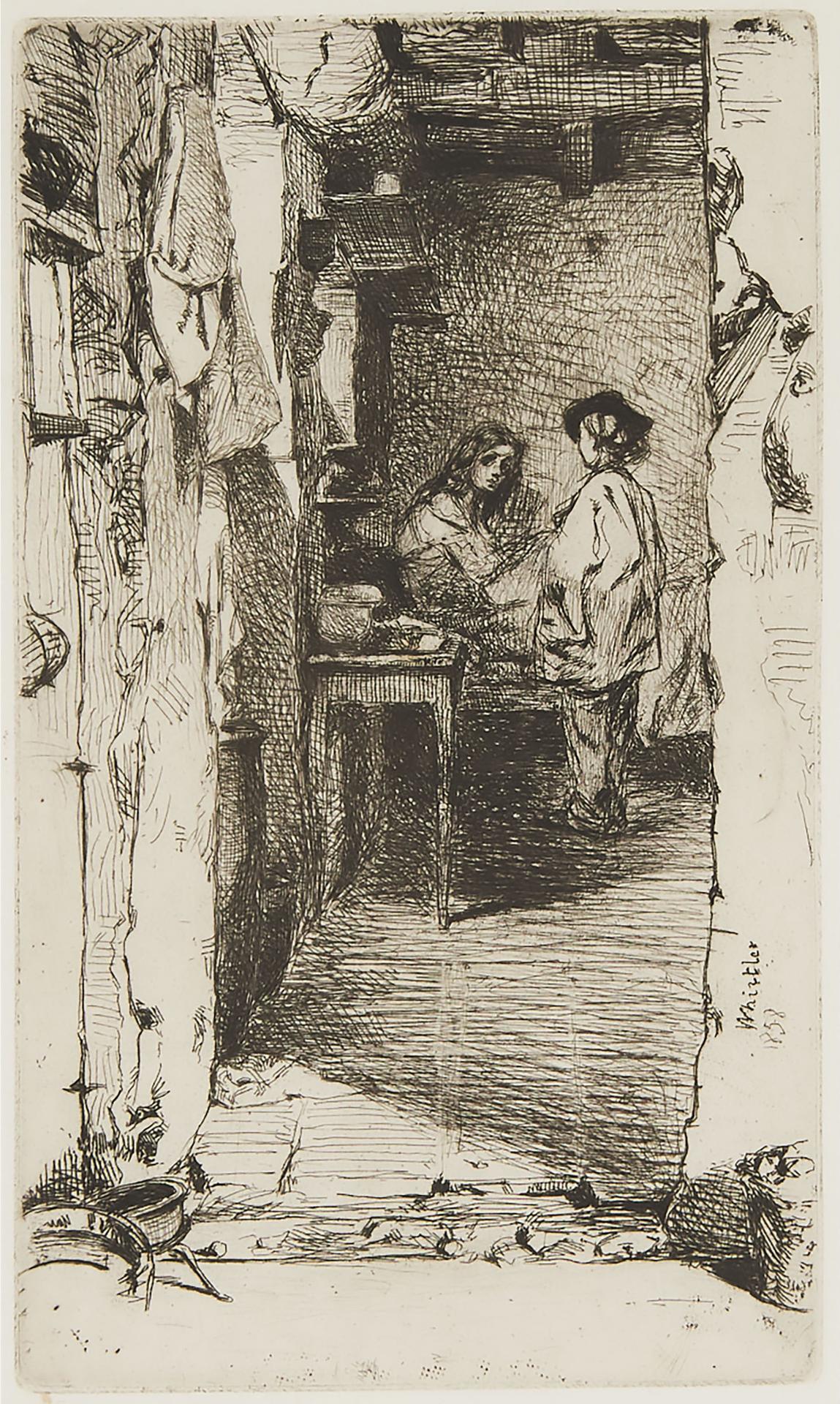 James Abbott McNeill Whistler (1834-1903) - The Rag Gatherers, 1858 [kennedy, 23v; Glasgow, 29]