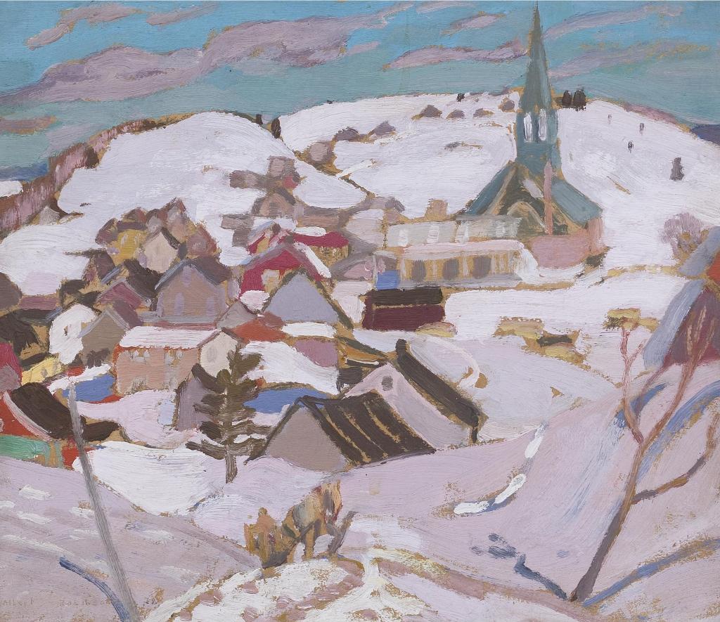 Albert Henry Robinson (1881-1956) - Quebec Village In Winter