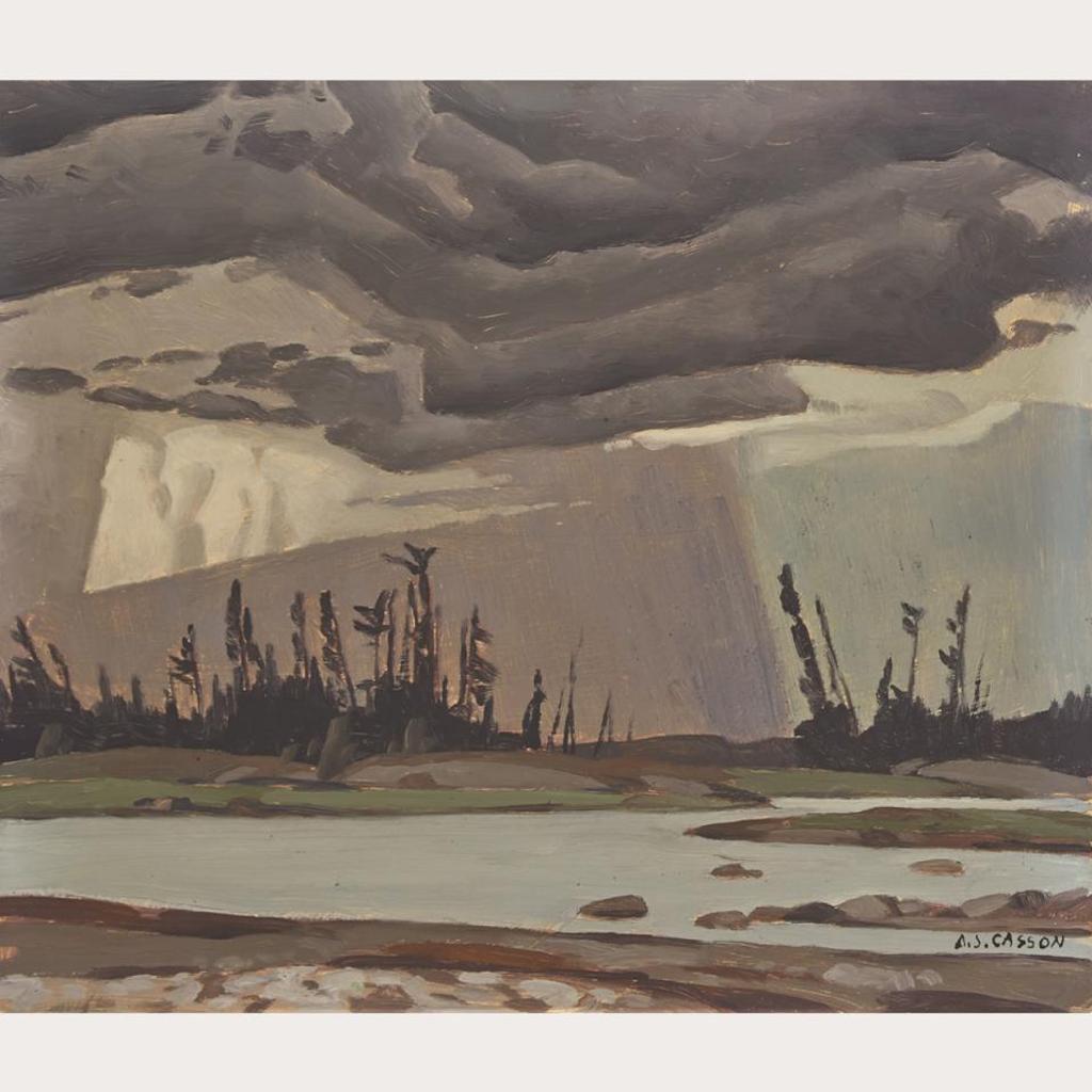 Alfred Joseph (A.J.) Casson (1898-1992) - Rain - Great La Cloche Island