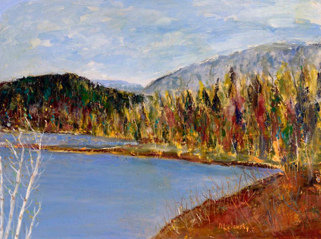 Nathan Letovsky (1925-2014) - At Lac-Millette  Laurentians-Quebec