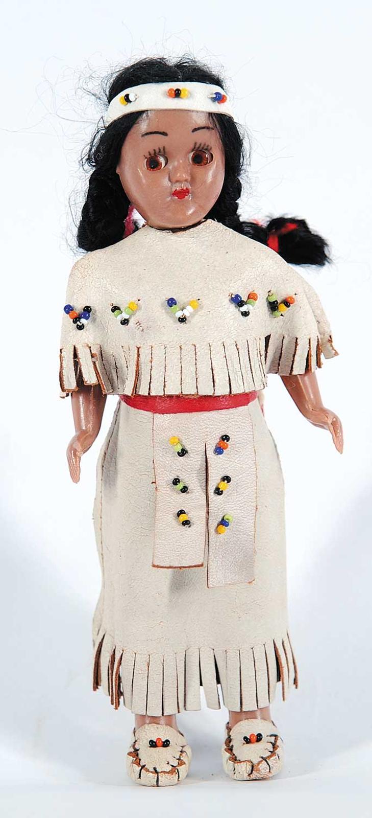 First Nations Basket School - Plastic Native Girl Doll