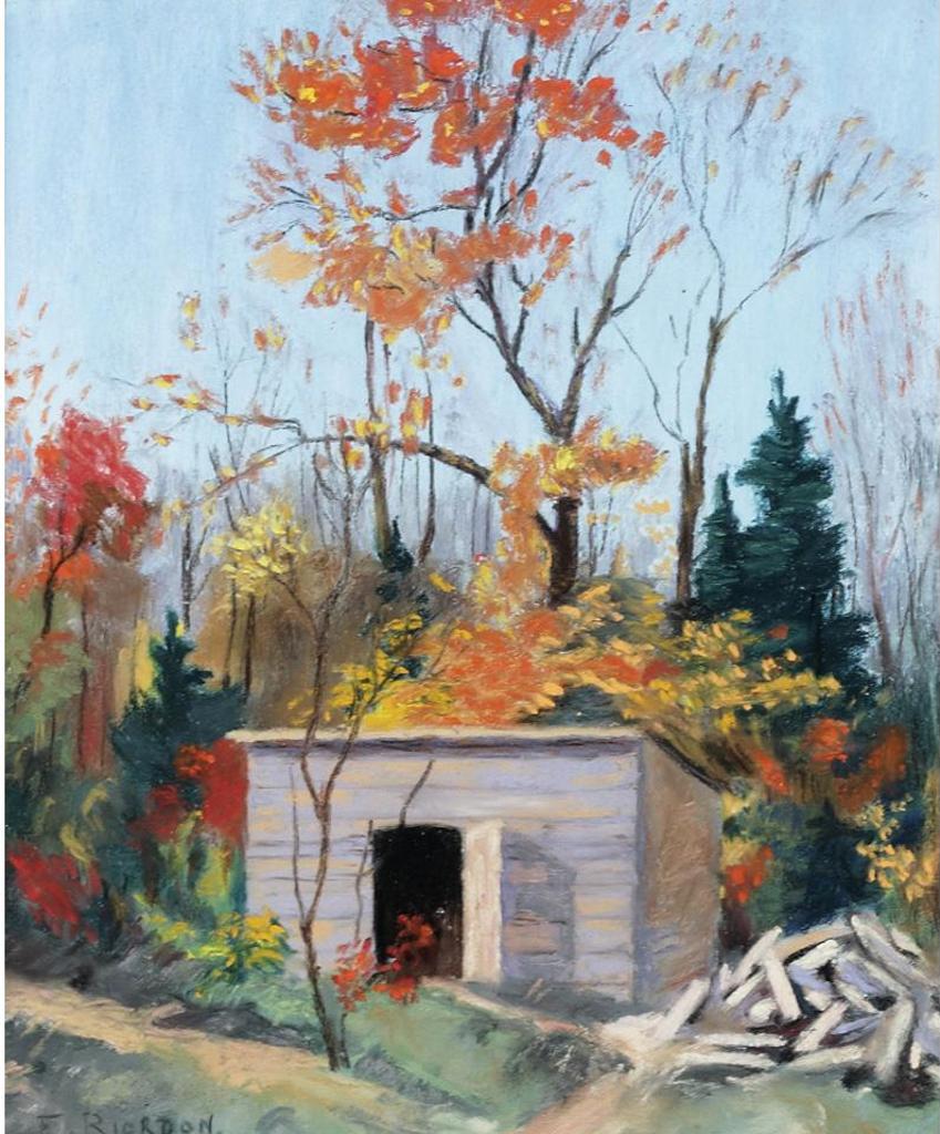 Eric J.B. Riordon (1906-1948) - Autumn Landscape With Shed