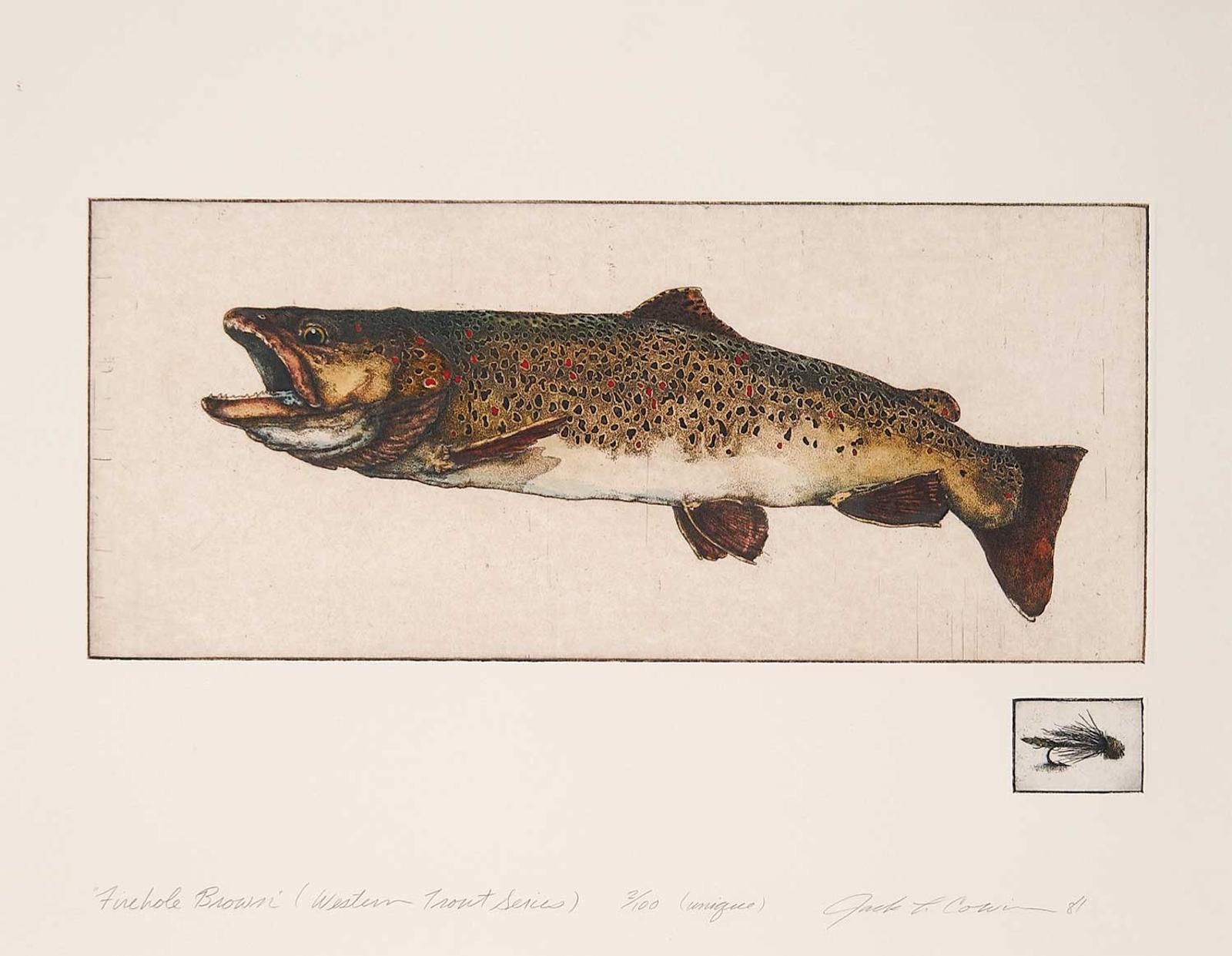 Jack Lee Cowin (1947-2014) - Fire Hole Brown [Western Trout Series]  #2/100