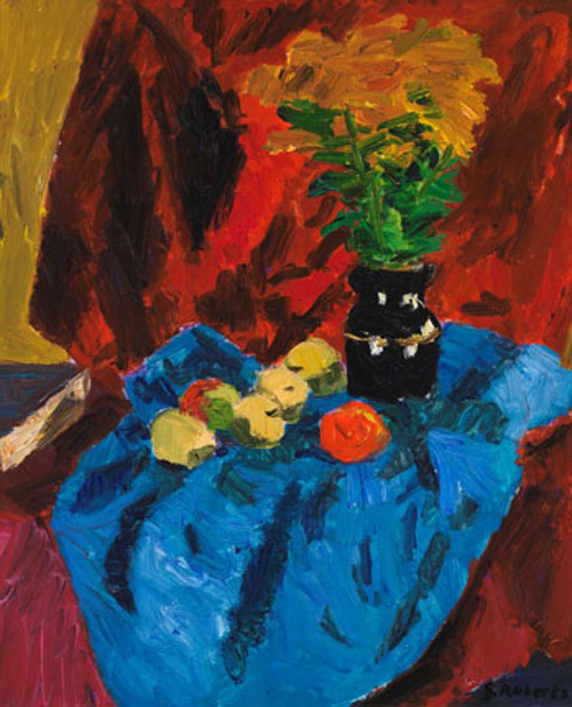 William Goodridge Roberts (1921-2001) - Still Life with Red and Blue Cloths