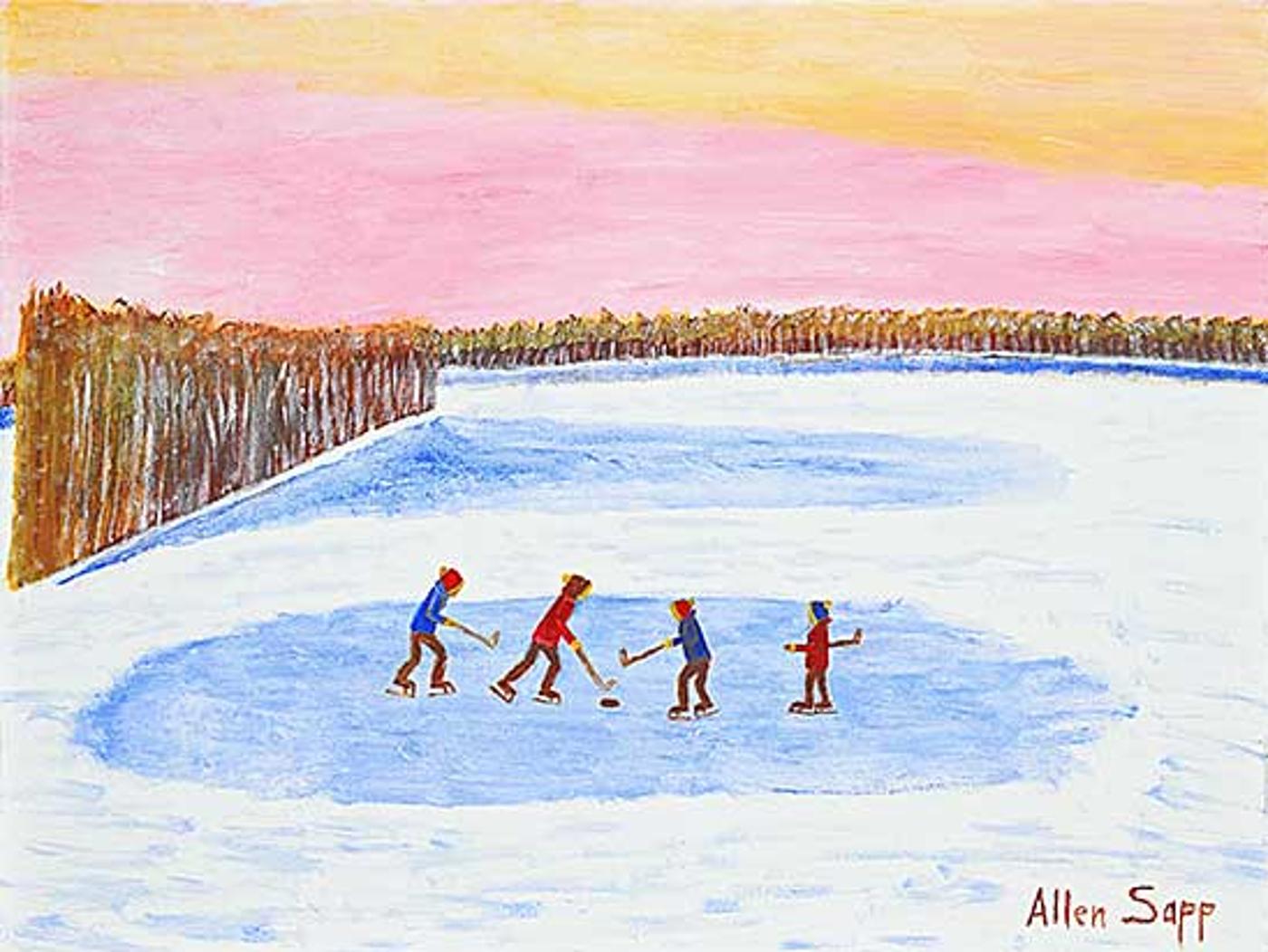 Allen Fredrick Sapp (1929-2015) - Untitled - Winter Scrimmage