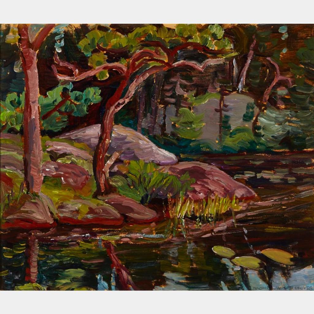 Naomi Jackson Groves (1910-2001) - Pine At North End Of Our Island, Temagami