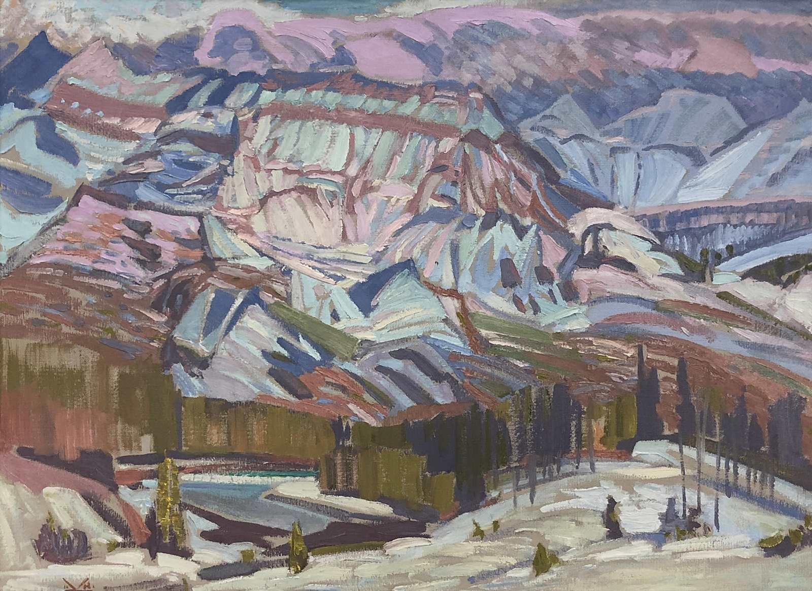Illingworth Holey (Buck) Kerr (1905-1989) - Winter Mountainscape; 1966