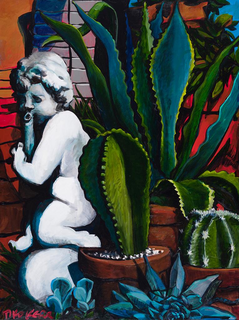 Tiko Kerr (1953) - Cherub with Cactus