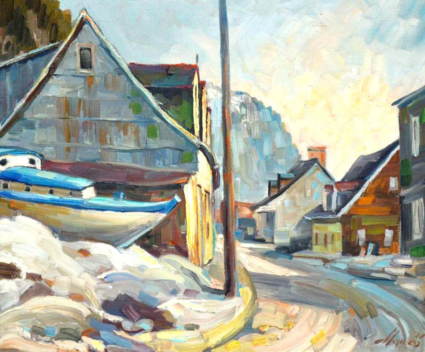 Mario Mauro (1920-1984) - Village d'hiver