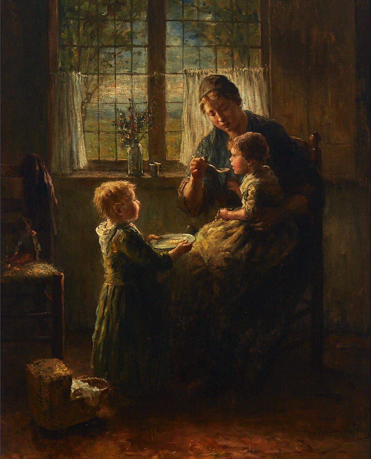 Bernard J. de Hoog (1867-1943) - Feeding The Child