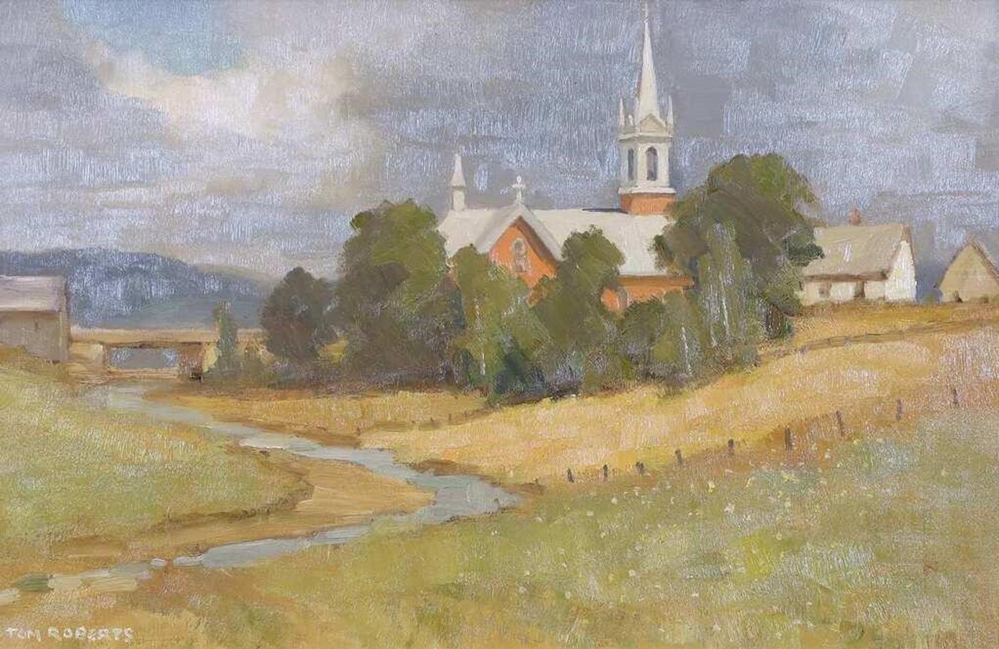 Thomas Keith (Tom) Roberts (1909-1998) - Church At Price; 1980