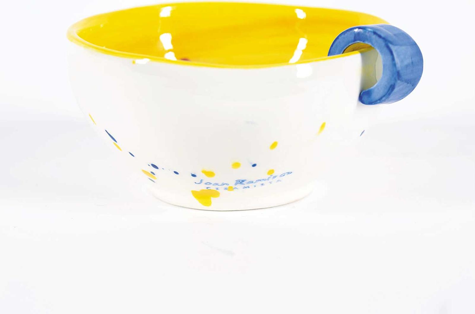 Joan Ramiros - Untitled - White and Yellow Fanciful Cup