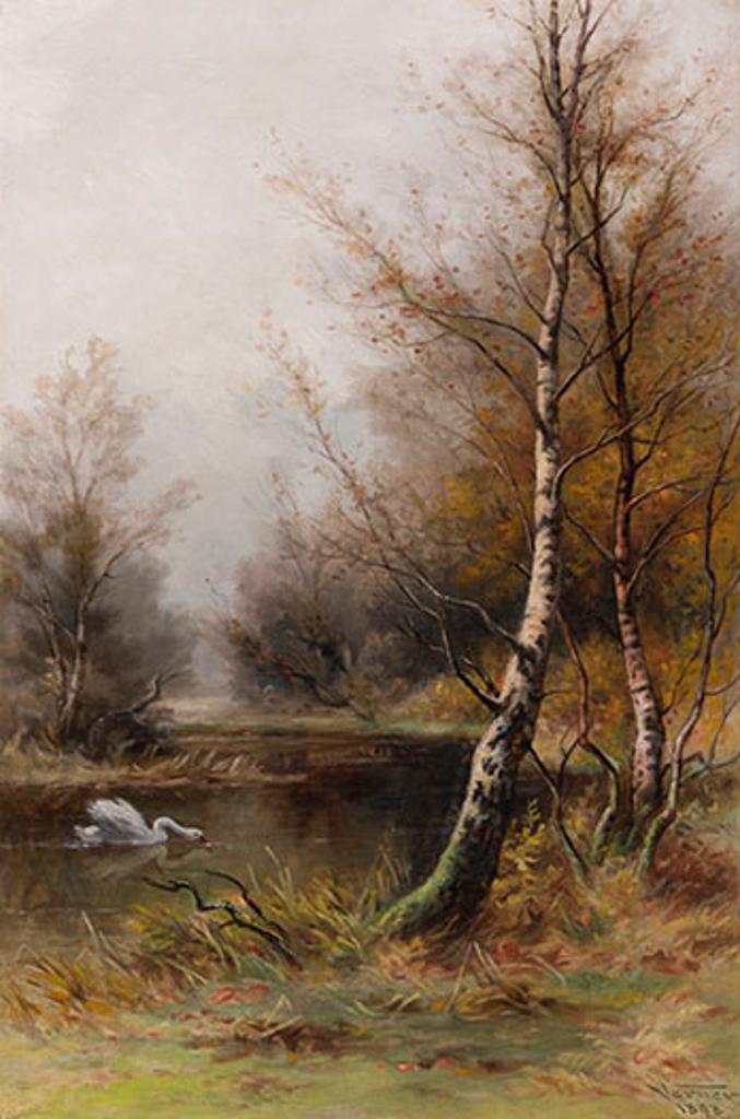 Frederick Arthur Verner (1836-1928) - Swan on the Water