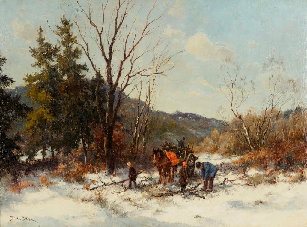 Dorus Arts (1901-1961) - Picking Firewood (Four Figures)