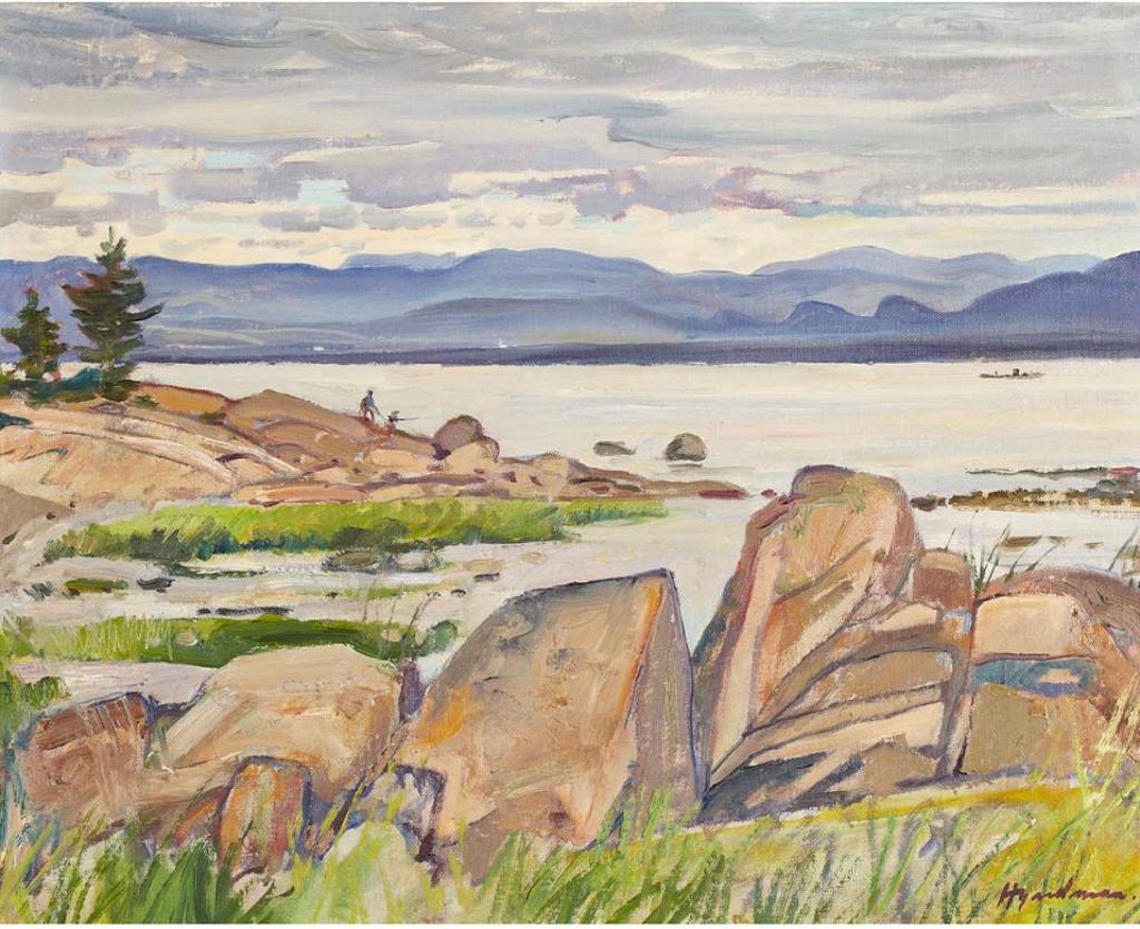 Robert Stewart Hyndman (1915-2009) - Fisherman, St. Lawrence River, Circa 1952-1955