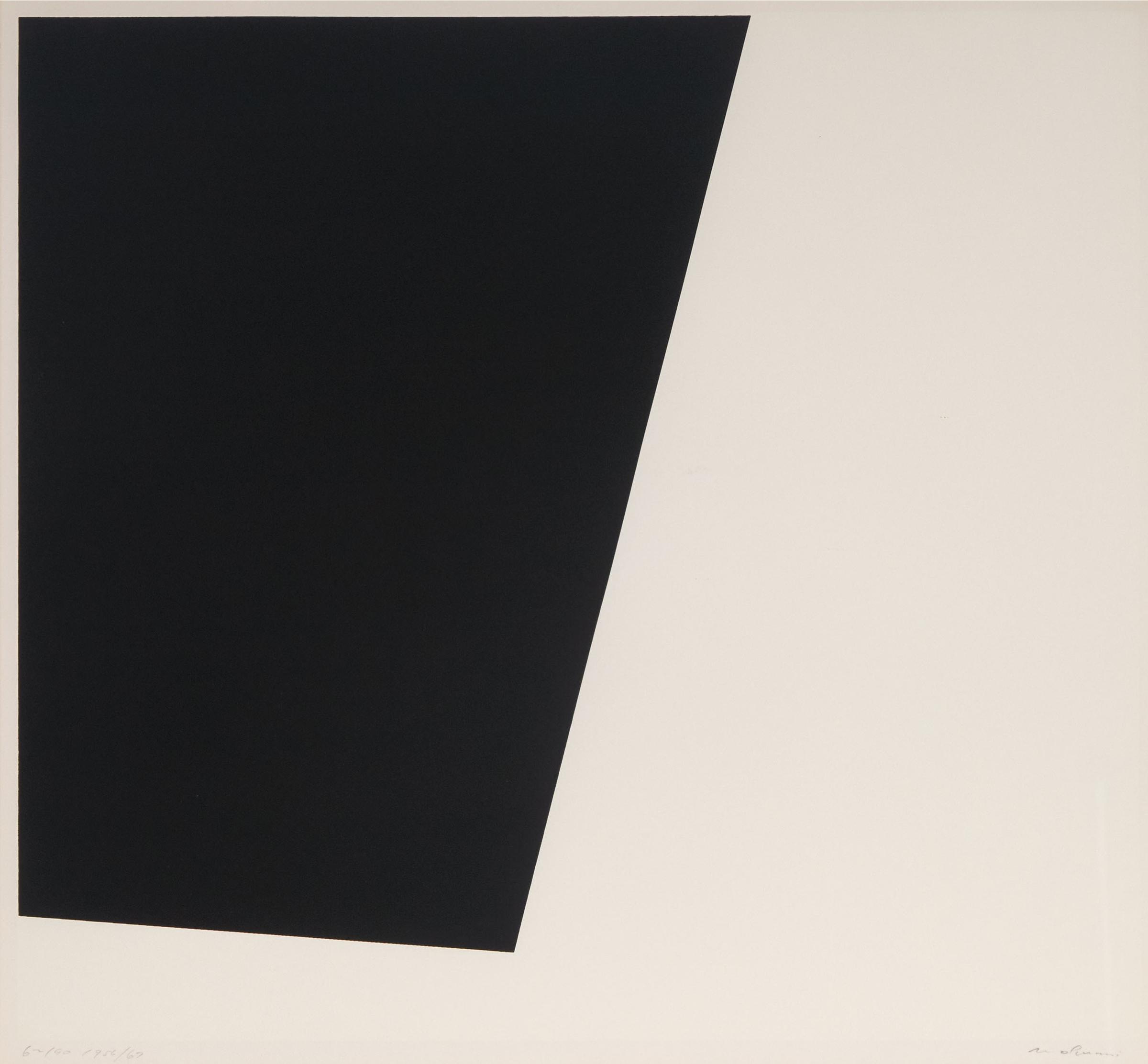 Guido Molinari (1933-2004) - Untitled (Noir-Blanc), 1956/1967