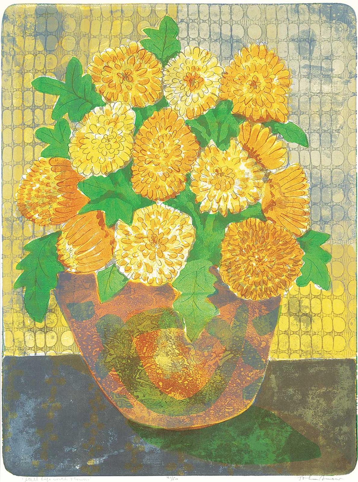 John Harold Thomas Snow (1911-2004) - Still Life with Flowers  #41/50