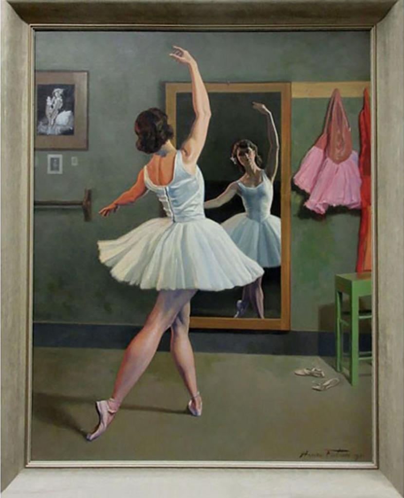 Henri Zotique Fabien (1878-1935) - Ballerina Posing In Front Of Mirror