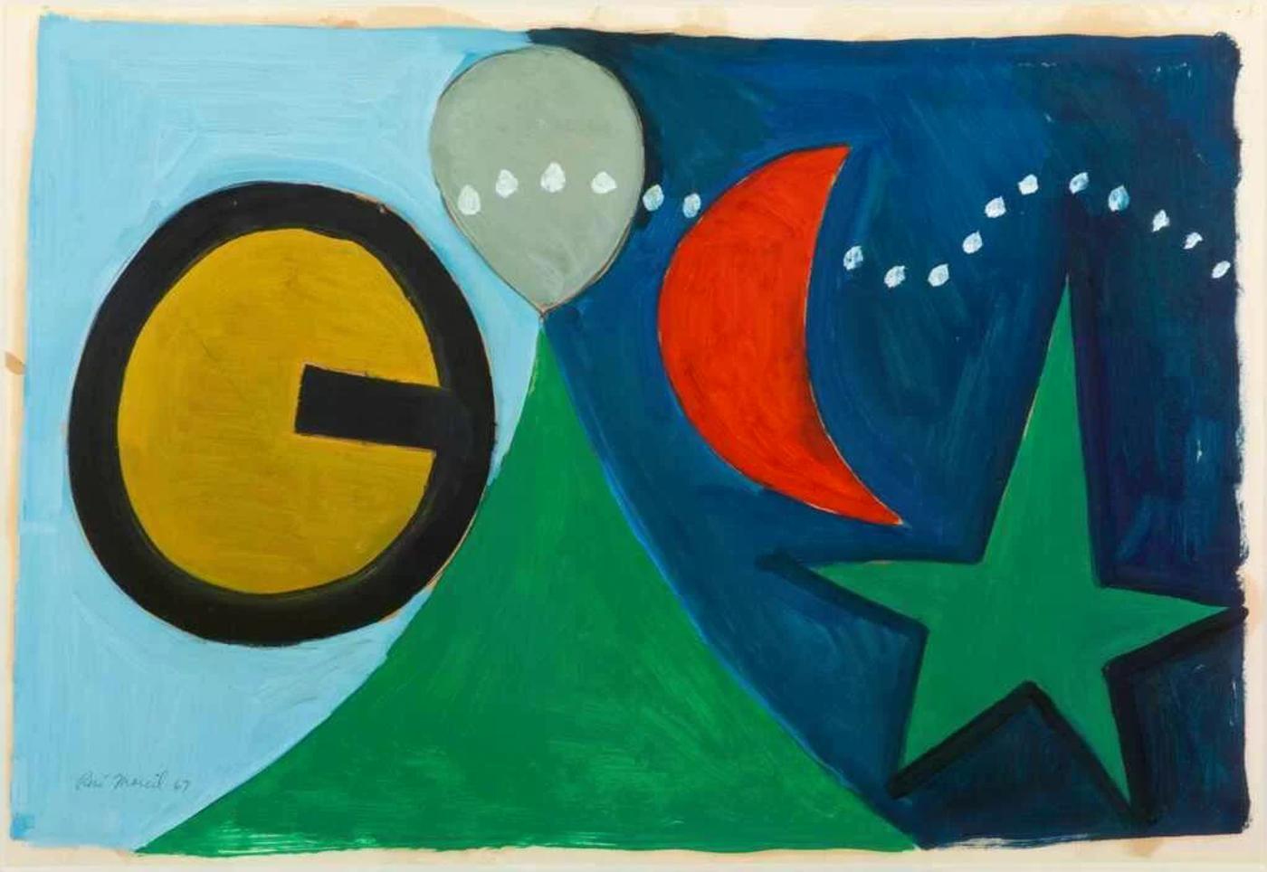 Rene Marcil (1917-1993) - Abstract composition (1967)