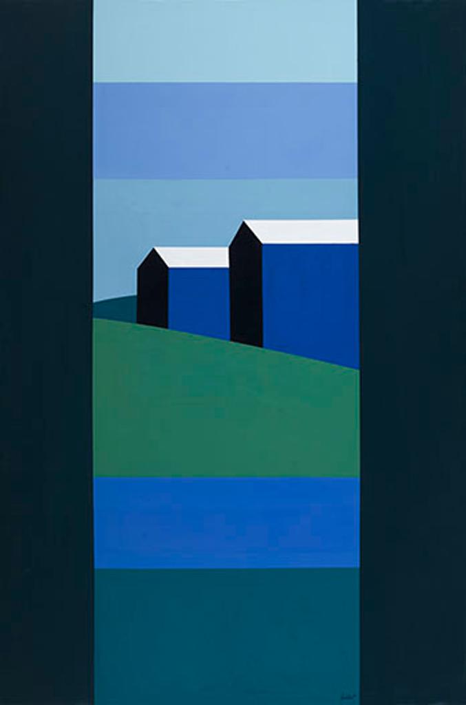 Charles Pachter (1942) - Two Barns, Oro
