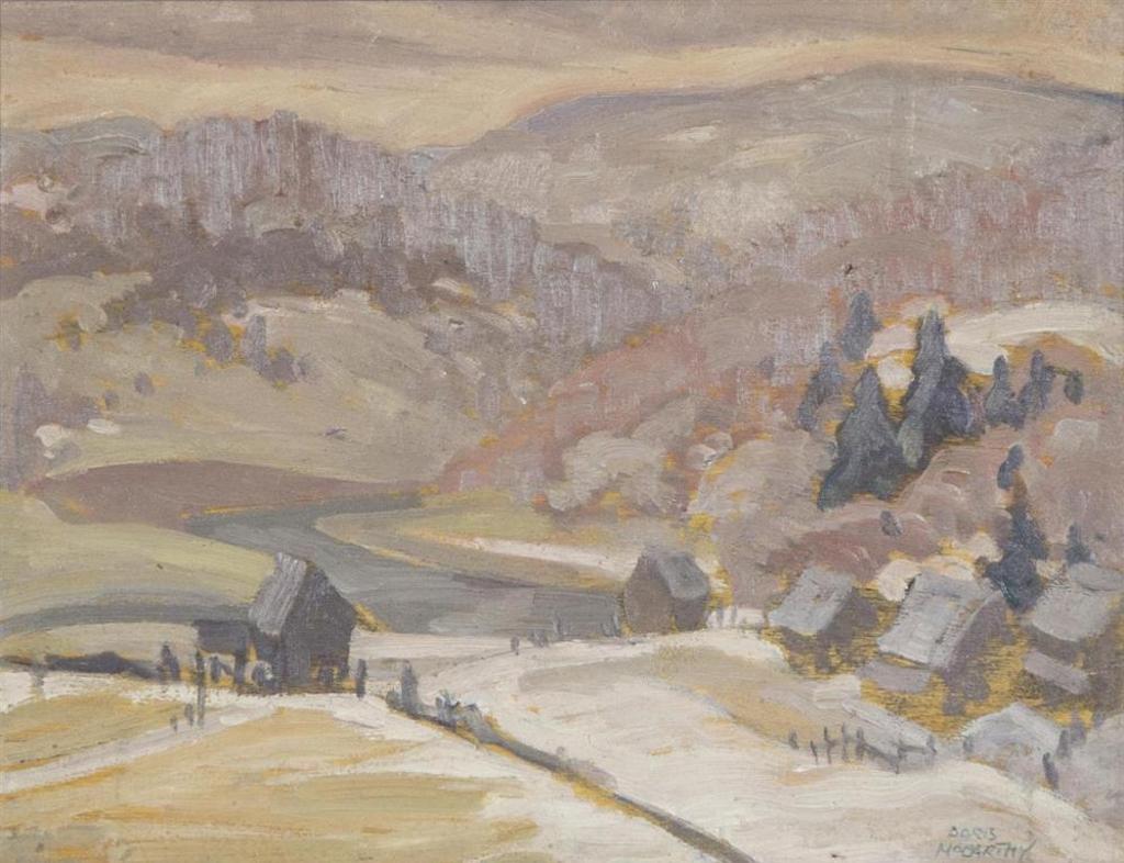 Doris Jean McCarthy (1910-2010) - Village in Winter
