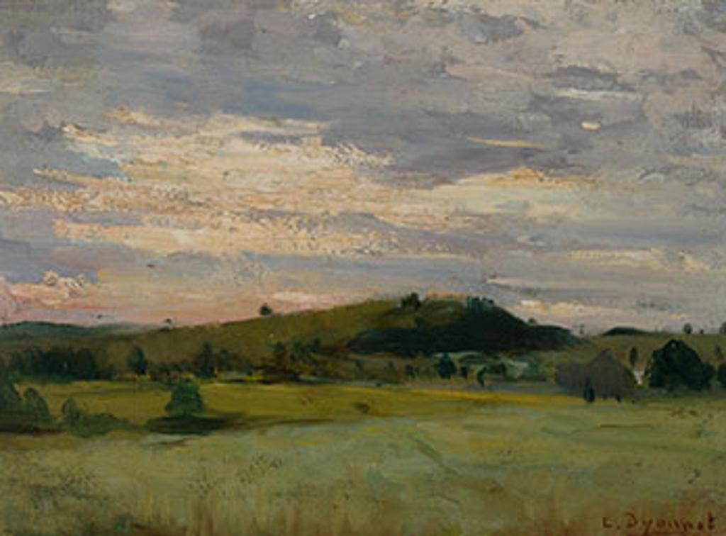 Edmond Dyonnet (1859-1954) - Sunset at Val Morin