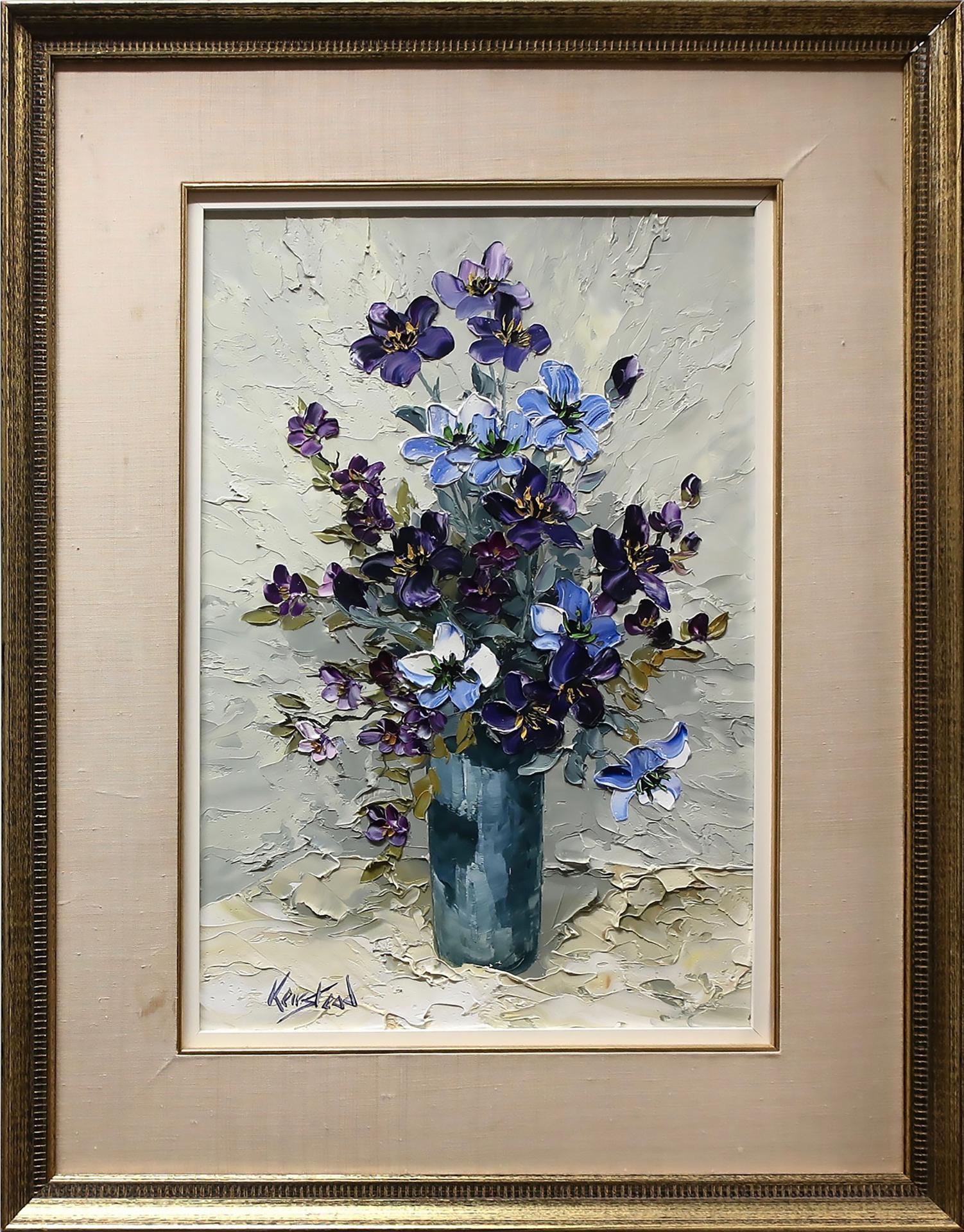 James Lorimer Keirstead (1932) - Flowers In A Blue Vase
