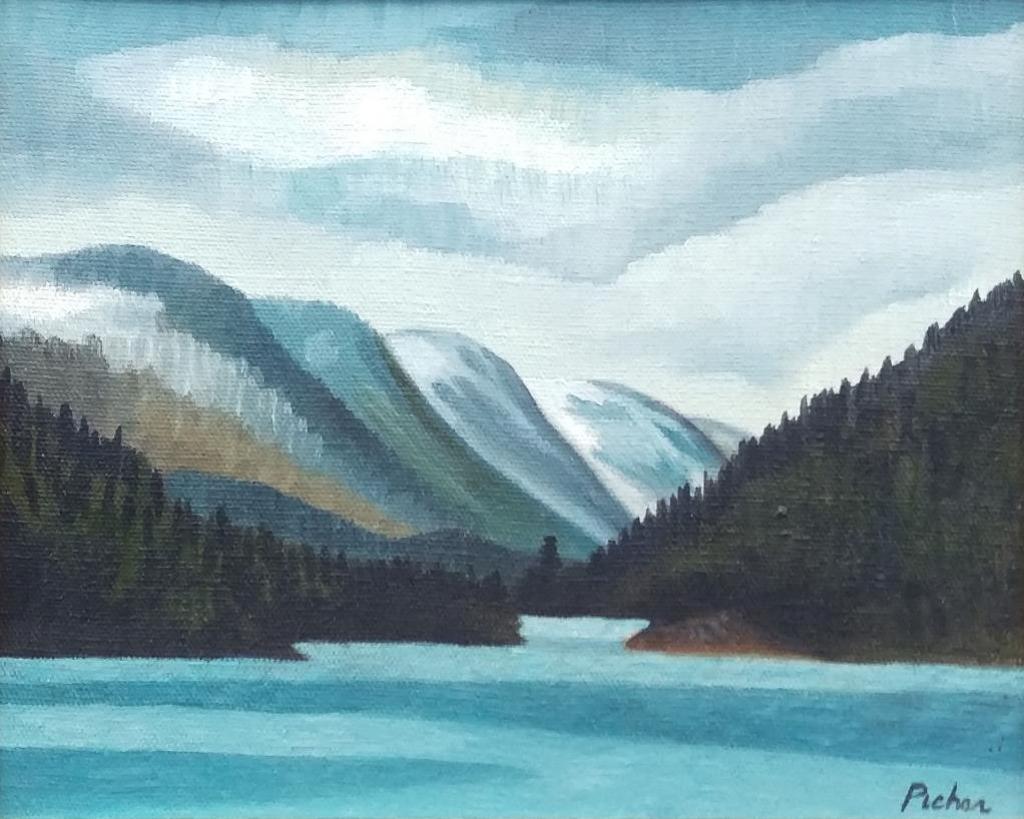 Claude Picher (1927-1998) - Riviere Jacques Cartier, 1982