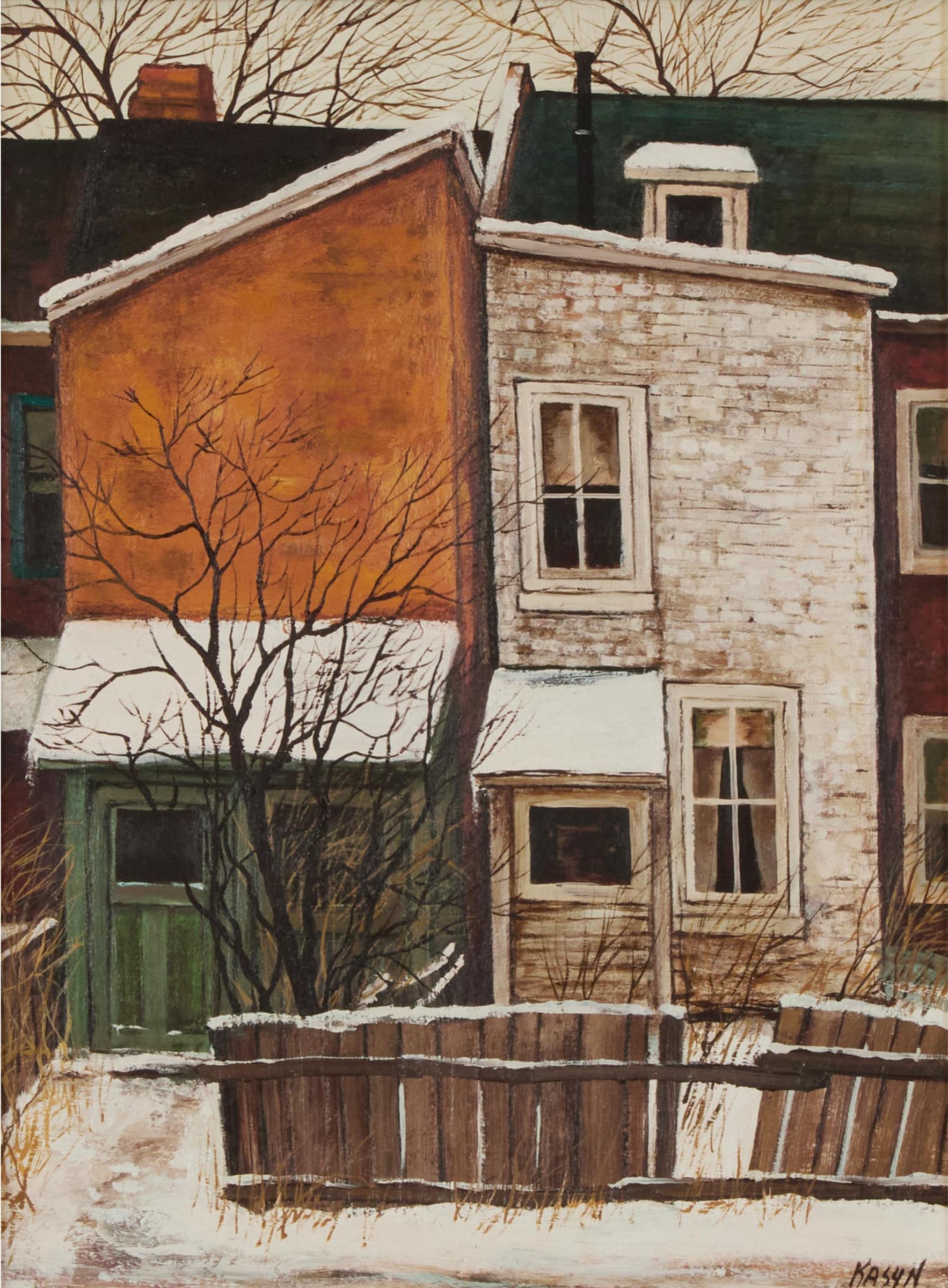 John Kasyn (1926-2008) - Back Of Spadina Ave, 1969