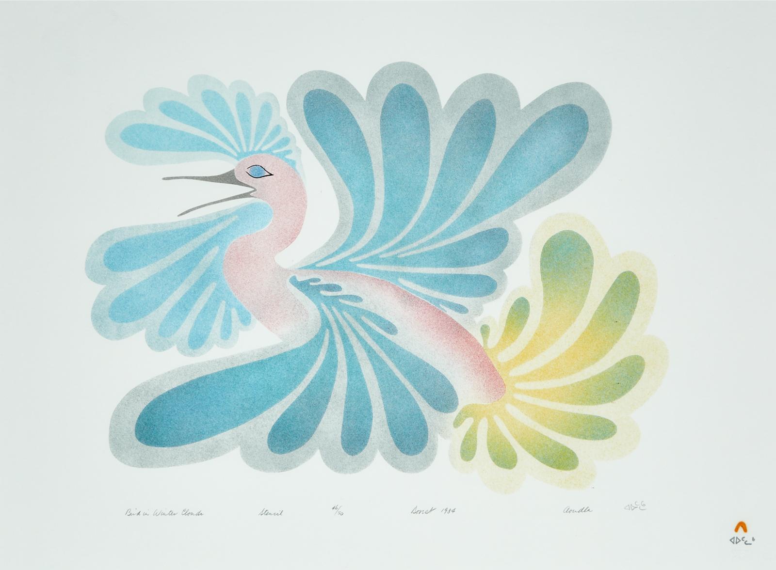 Aoudla Pudlat (1951-2006) - Bird In Winter Clouds