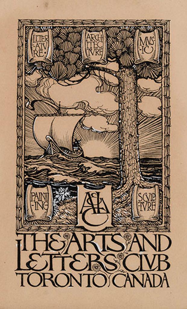 James Edward Hervey (J.E.H.) MacDonald (1873-1932) - A Design for The Arts & Letters Club