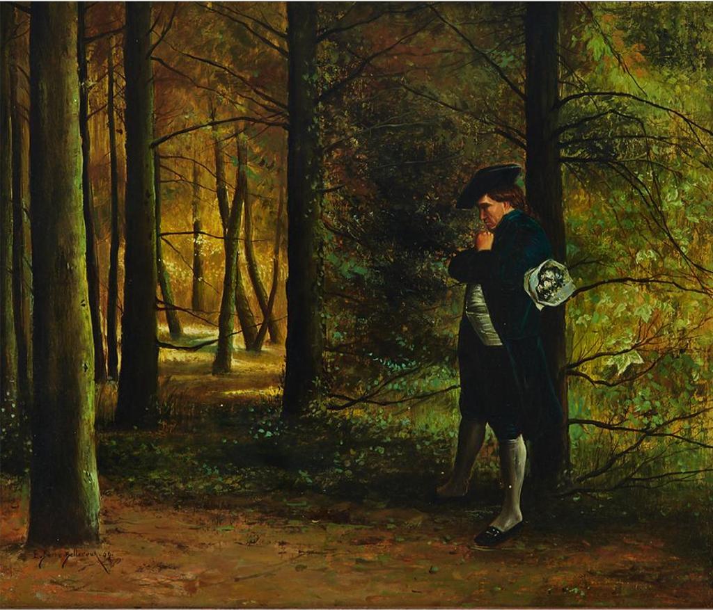 Étienne Prosper Berne-Bellecoeur (1838-1910) - The Jilted Lover In A Forest, 1869