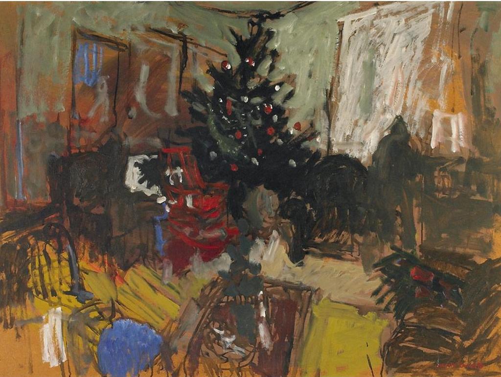 Molly Joan Lamb Bobak (1922-2014) - Christmas Living Room