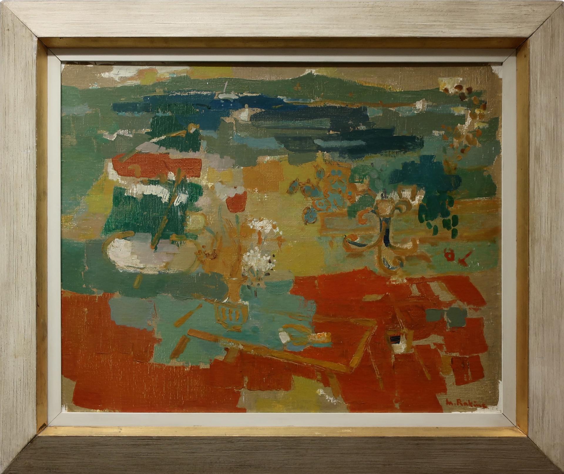 Marthe Rakine (1926-1996) - Red Tiled Terrace