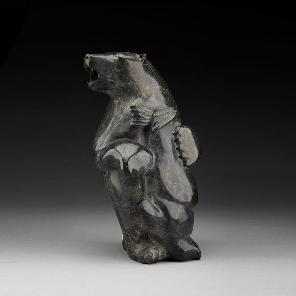 Kananginak Pootoogook (1935-2010) - Bear With Seal