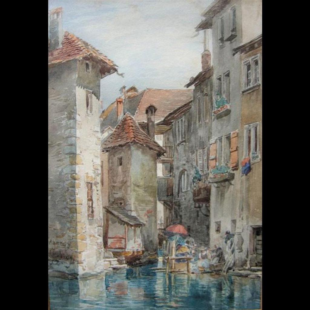Charles Jones (C. J.) Way (1834-1919) - Canal Merchants (Annecy, France)