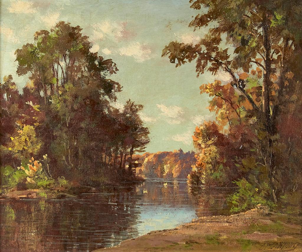 Otto Planding (1887-1964) - River Landscape