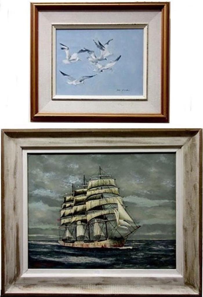 Ross E. Macculloch (1950-1993) - Seagulls; Clipper Ship