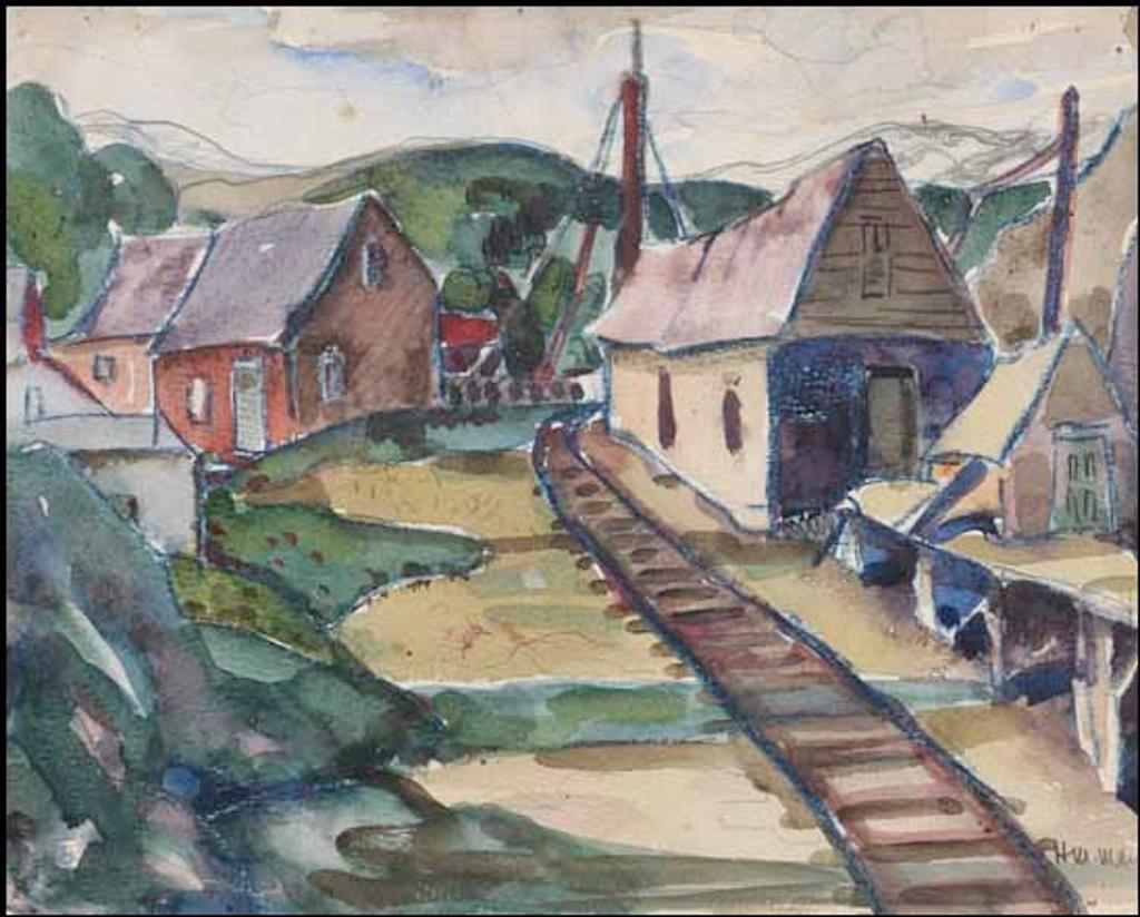 Henrietta Mabel May (1877-1971) - Coal and Wood Yard, Hudson