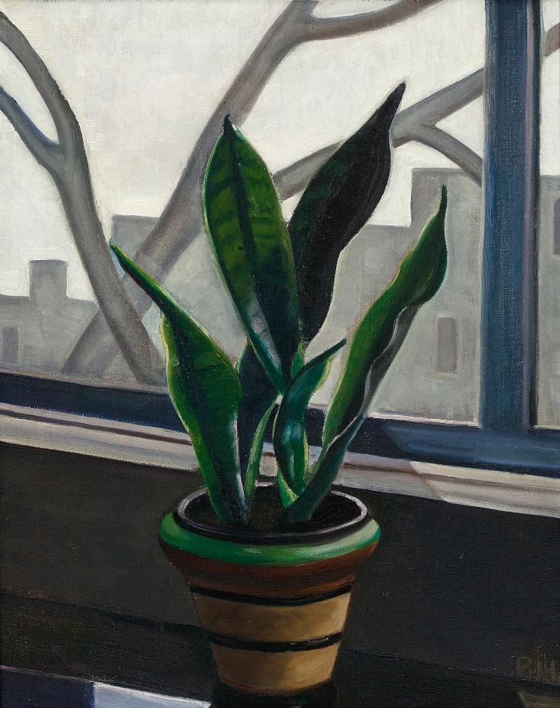 Efa Prudence Heward (1896-1947) - Still Life Of A Plant On A Window Sill