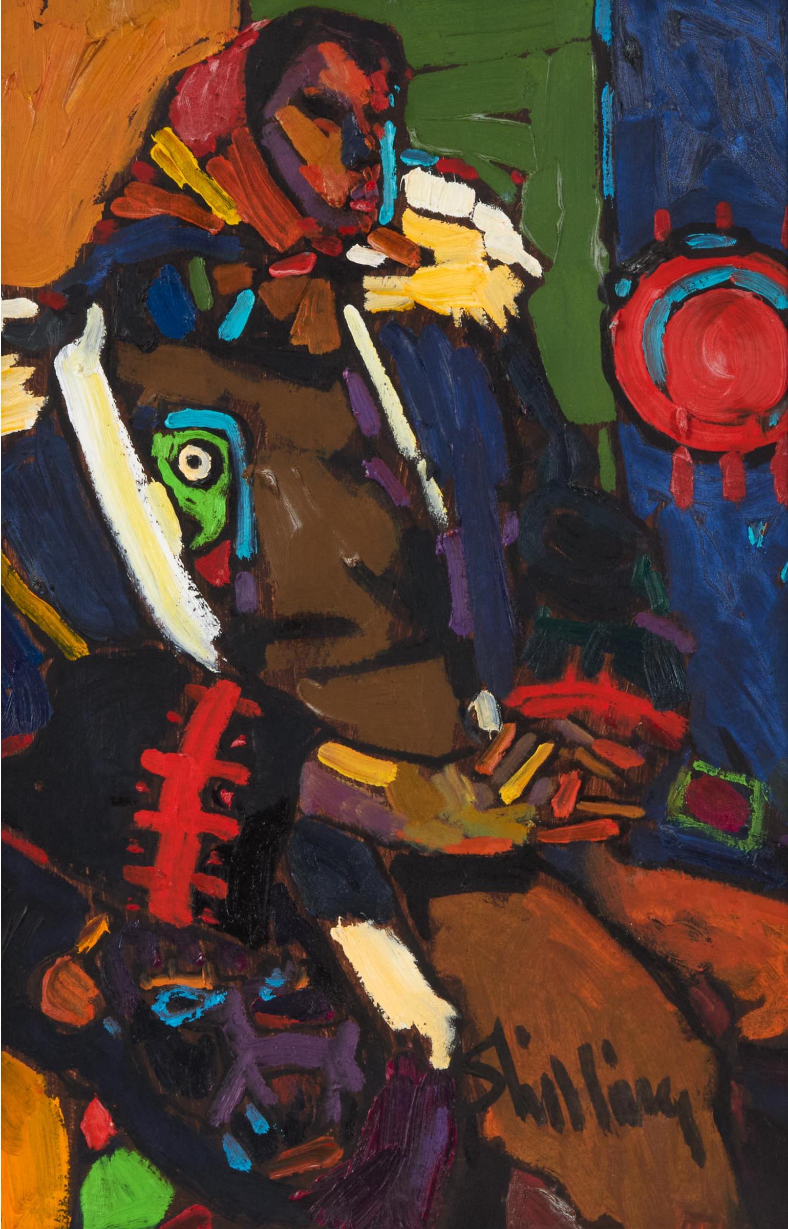 Arthur Shilling (1941-1986) - Seated Figure, Ca. 1985