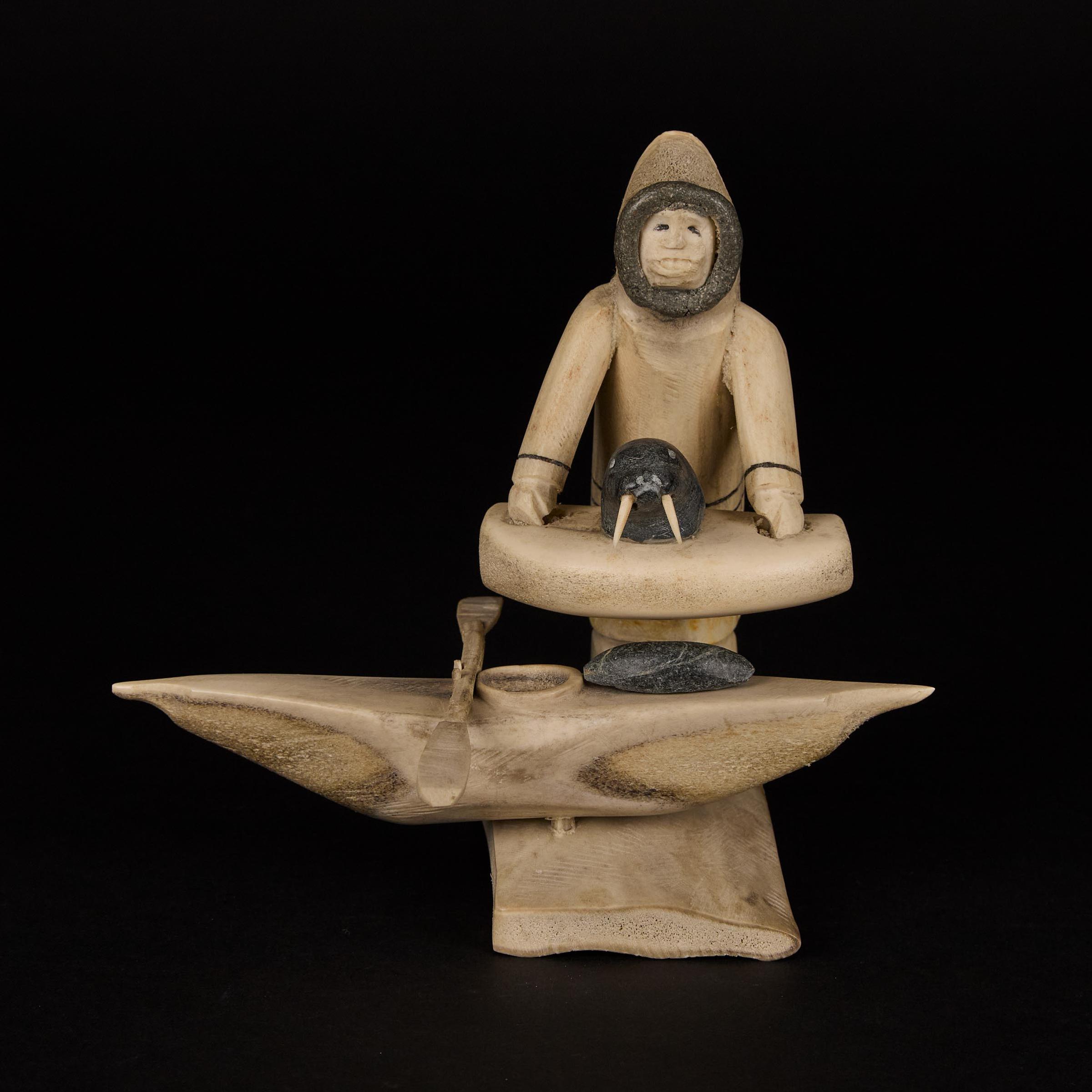 Romeo Eekerkik (1923-1983) - Composition With Walrus Head And Kayak, 1981