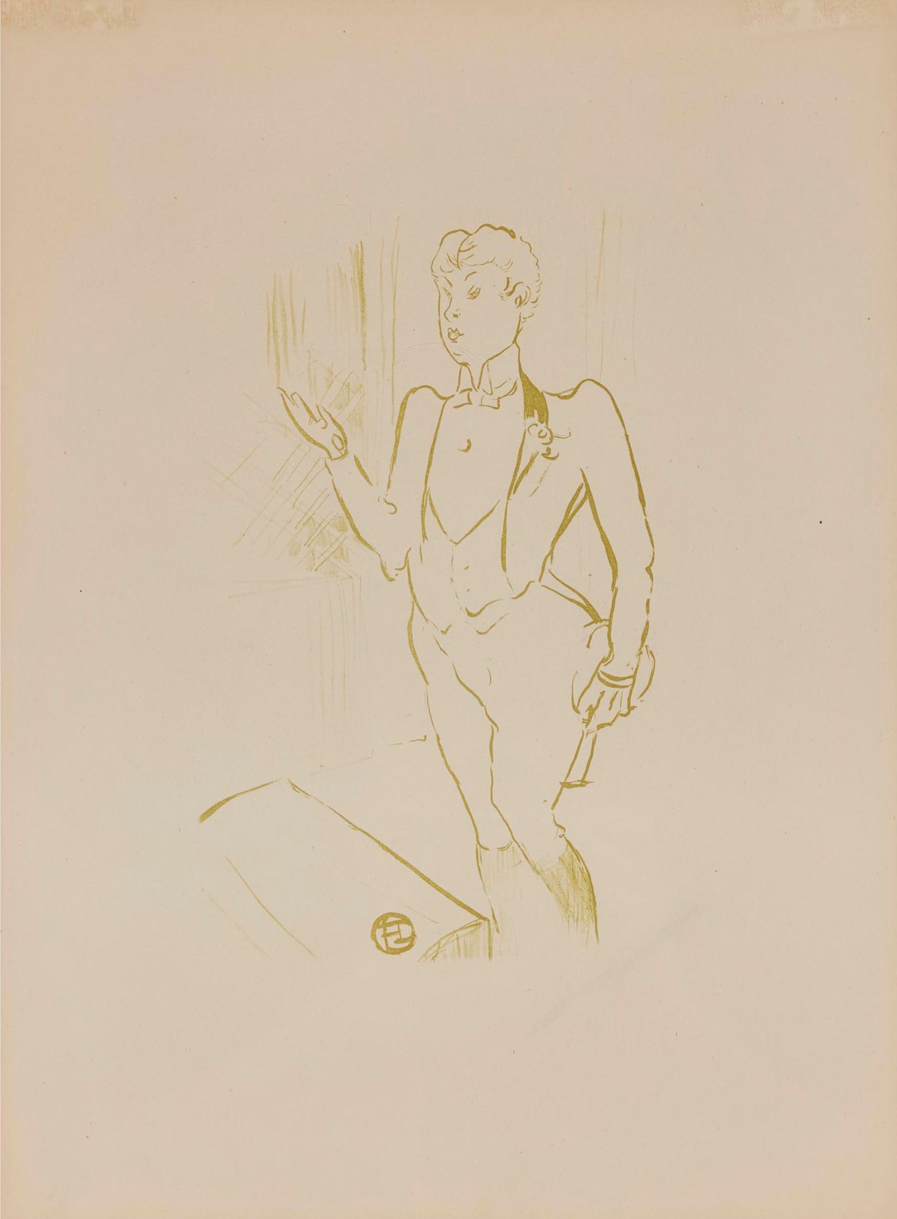 Henri de Toulouse-Lautrec (1864-1901) - Mary Hamilton, From Le Café Concert, 1893 [w.21]