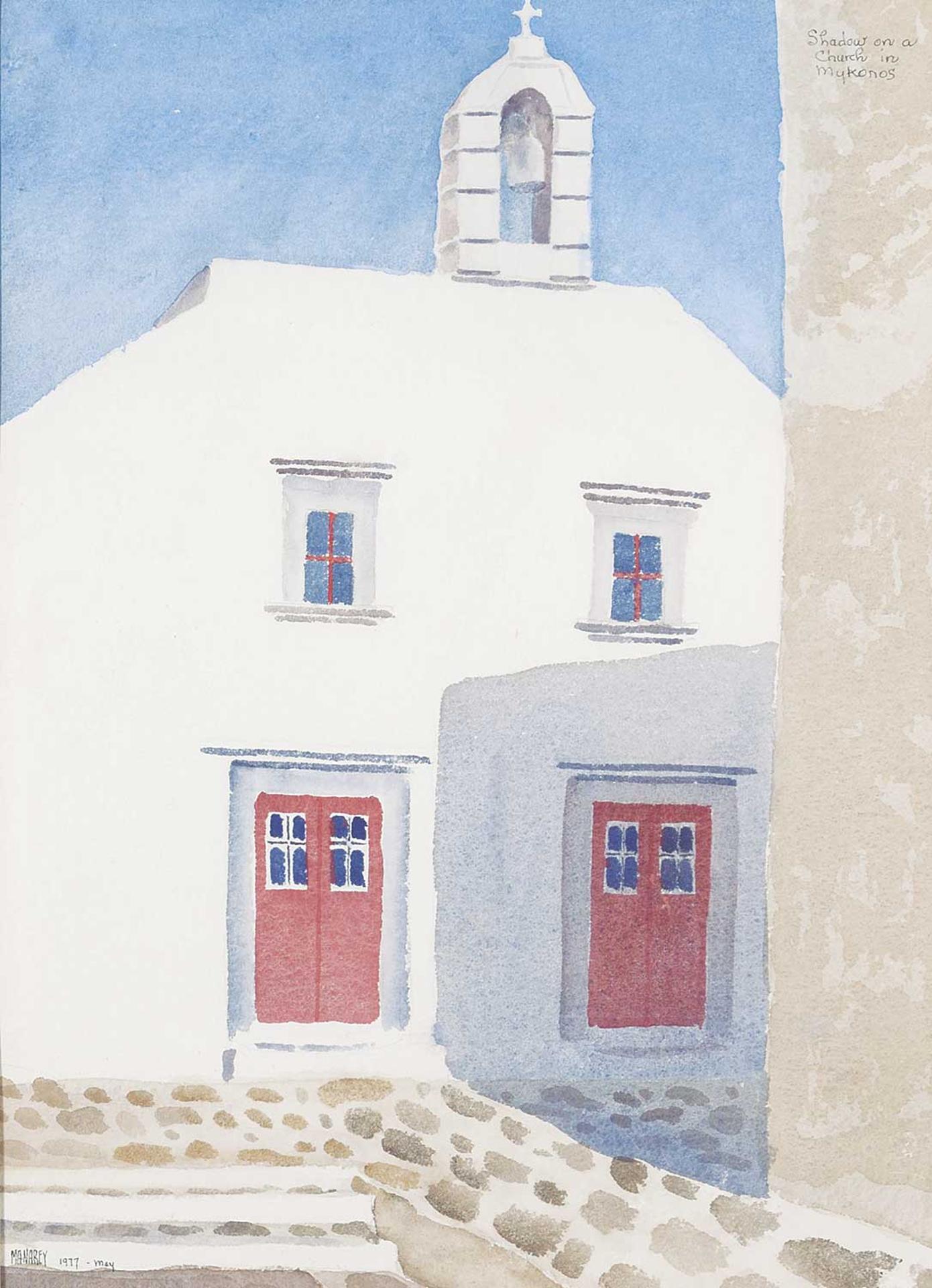Thelma Alberta Manarey (1913-1984) - Shadow on a Church in Mykonos