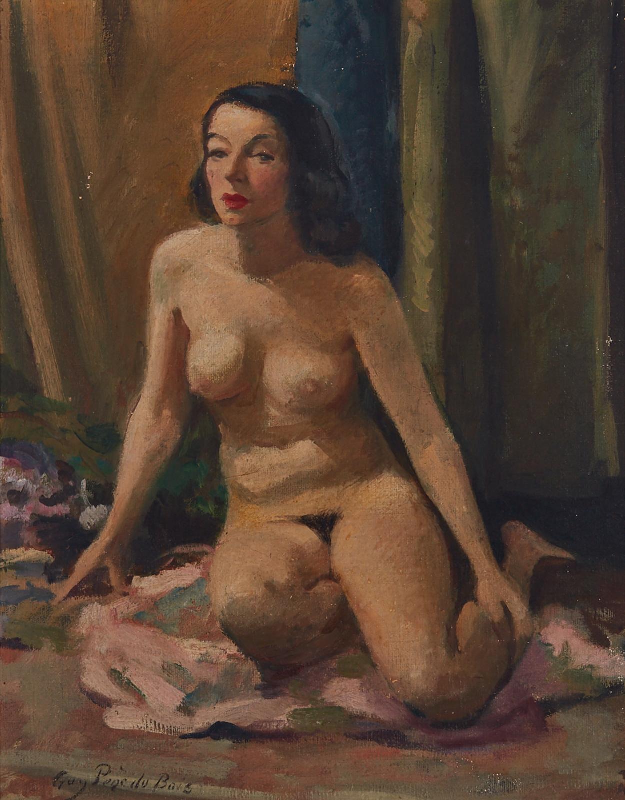 Guy Pene Du Bois (1884-1958) - Seated Nude