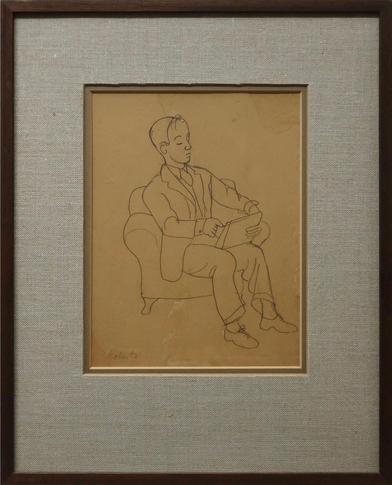 William Goodridge Roberts (1921-2001) - Seated Artist At Work